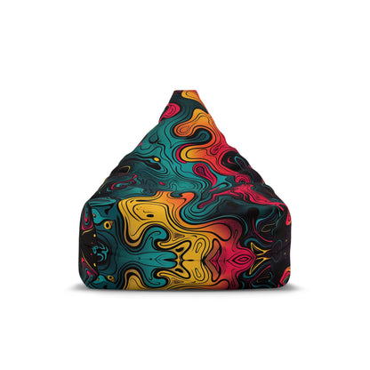 "Neon Oil" BEAN BAG CHAIR COVER