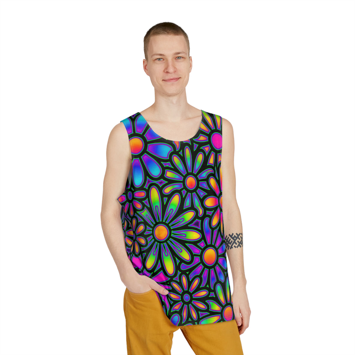 "Mystic Floral Collage" MEN'S TANK TOP