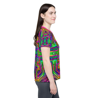 Flat lay photo of the Borg Rave women's sport tee