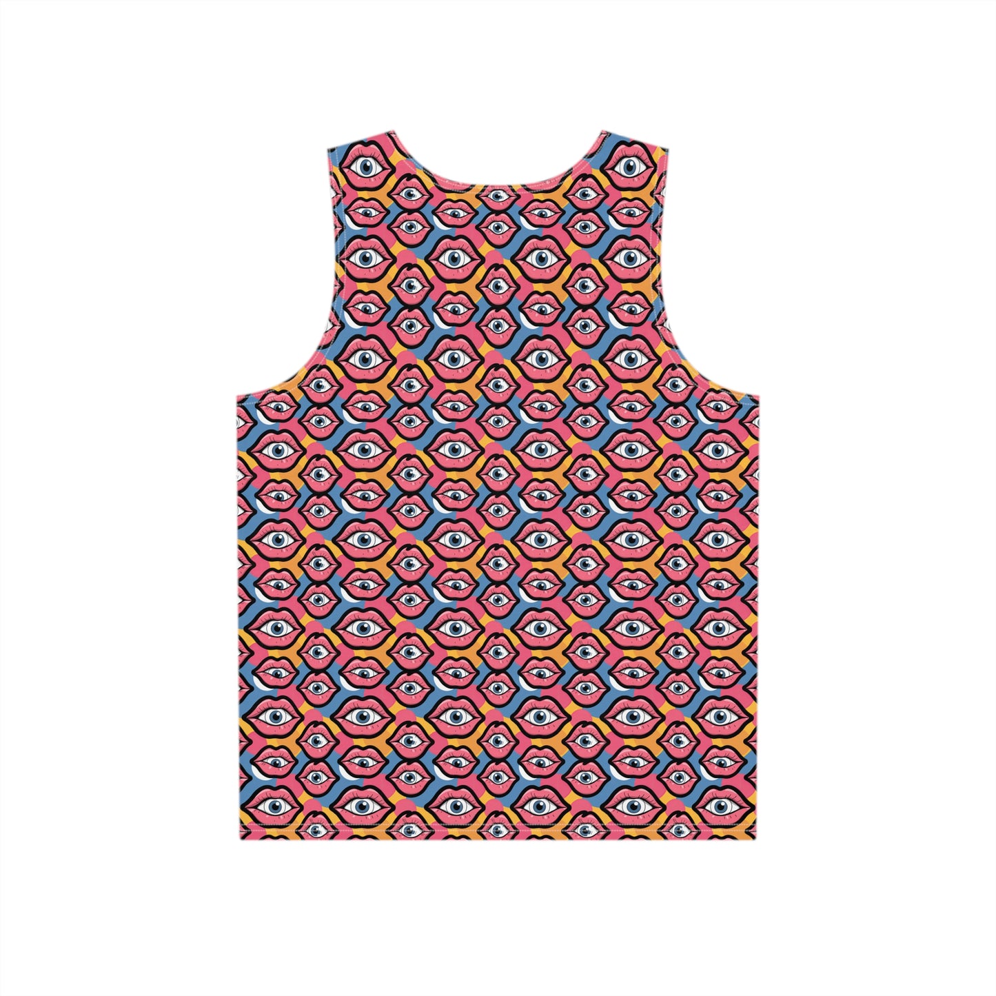 "Eyeballs & Lips Pattern" MEN'S TANK TOP