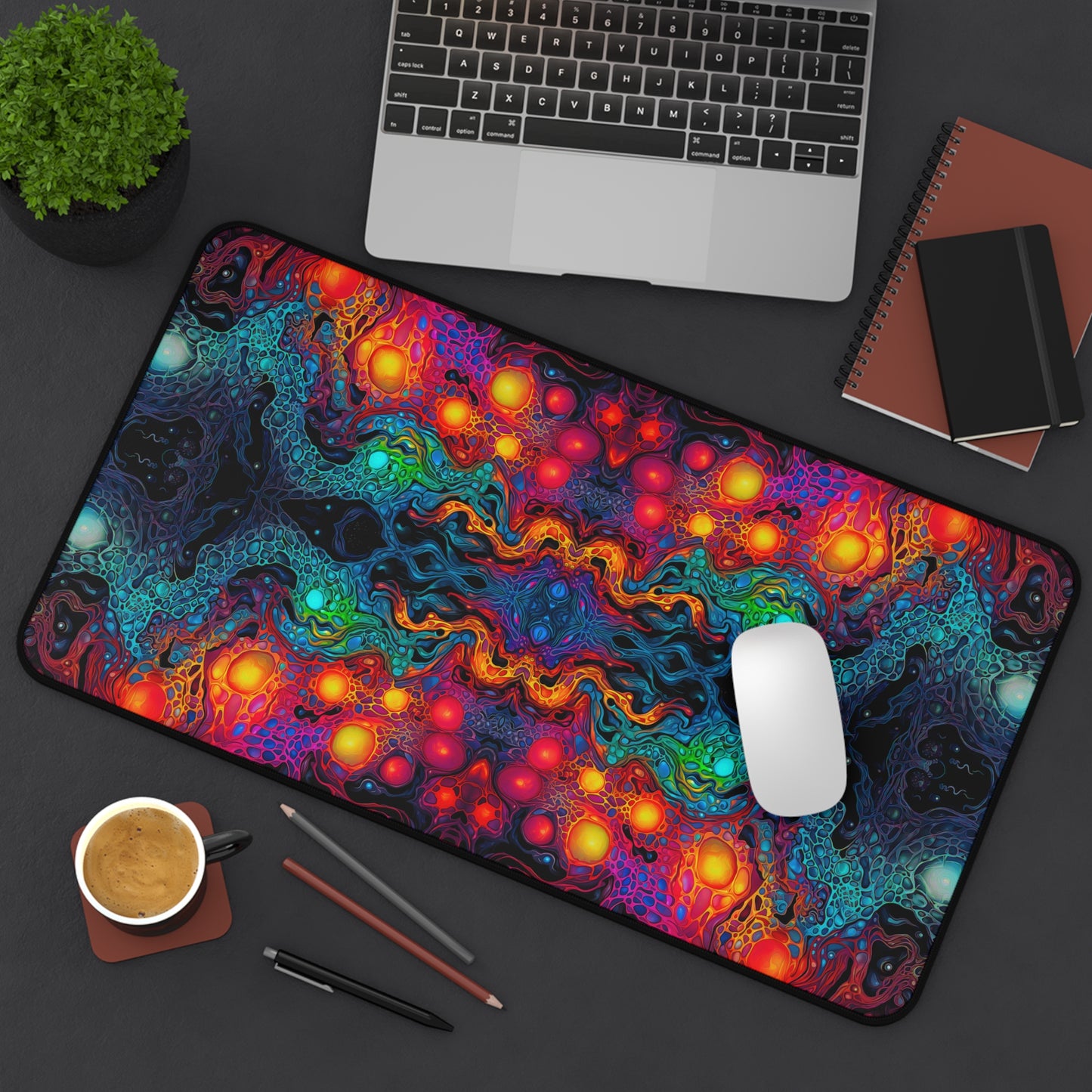 "Molten Flow" DESK MAT (12x18)(12x22)(15.5x31)