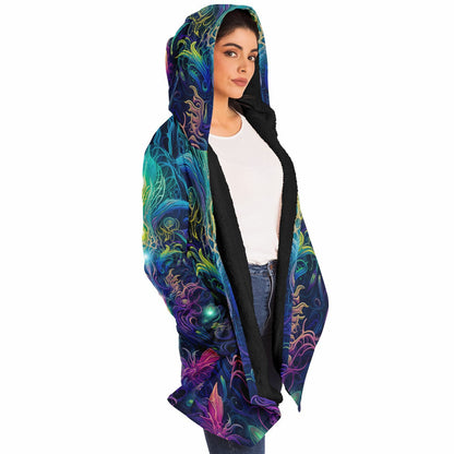 "Orchidious" HOODED CLOAK