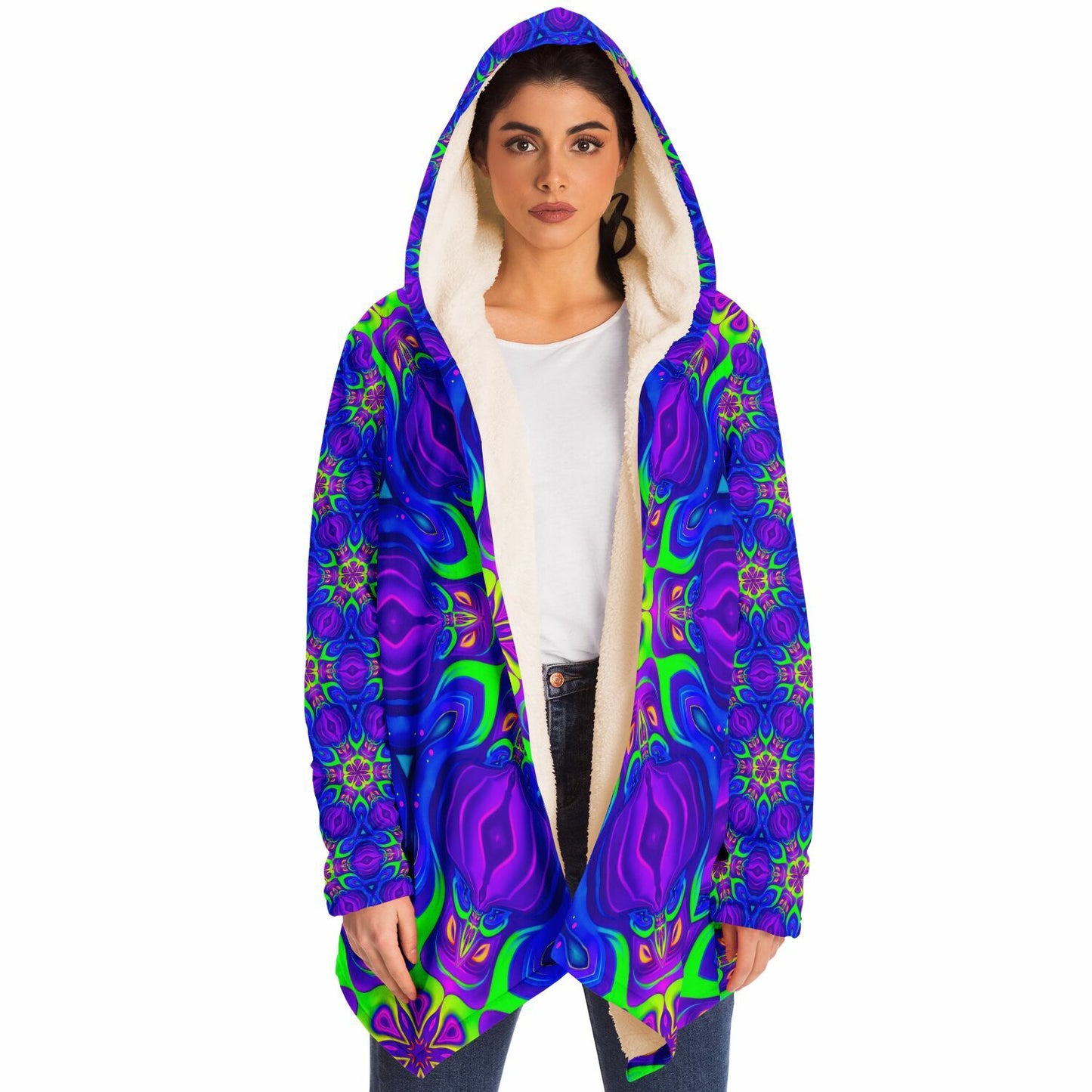 "Paradise Bloom" HOODED CLOAK