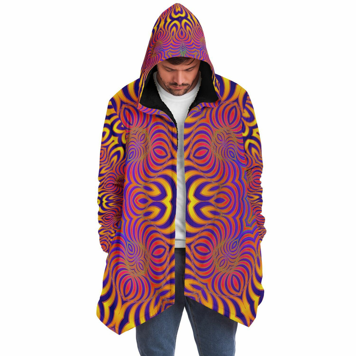 "Primordial Swirl" HOODED CLOAK