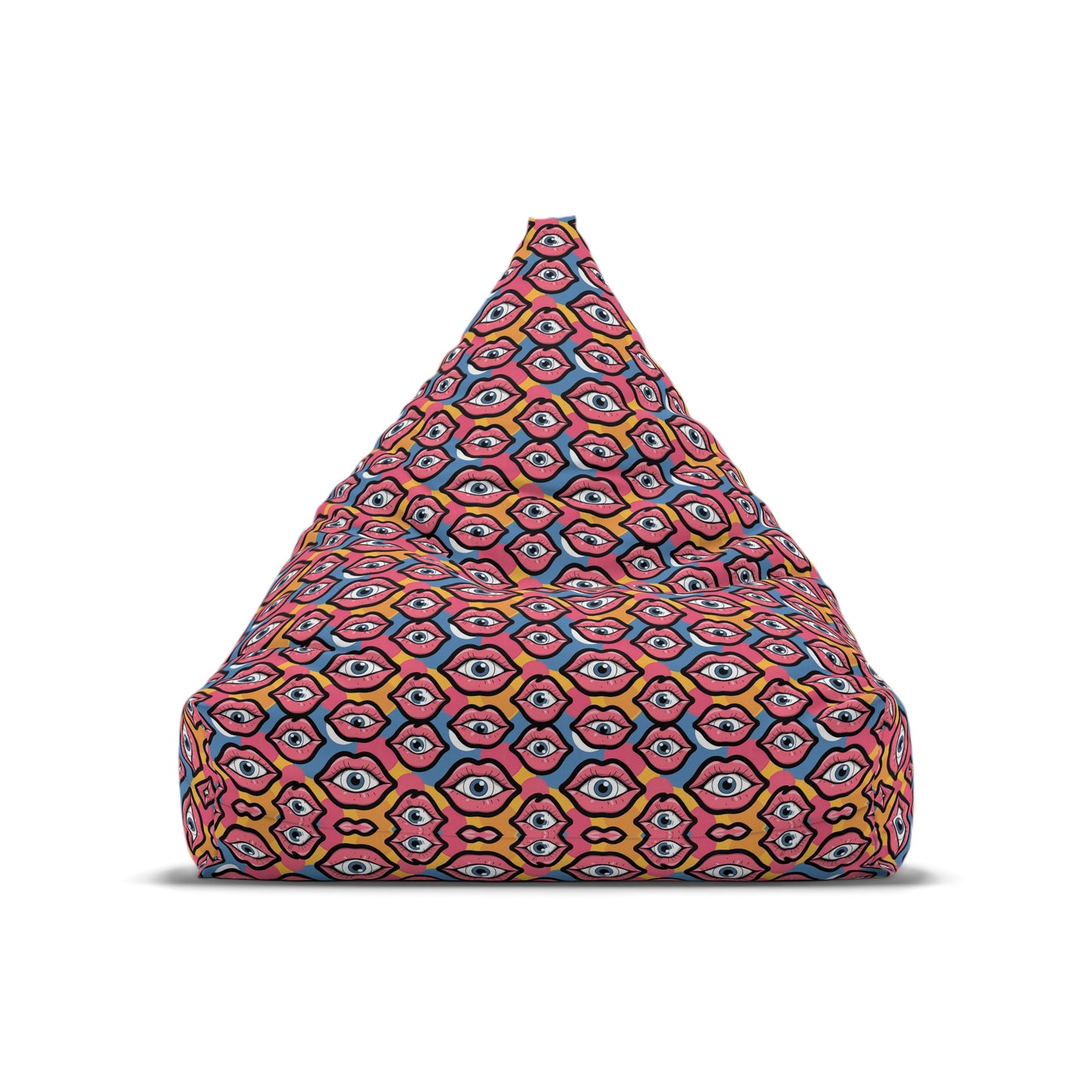 "Eyeballs & Lips Pattern" BEAN BAG CHAIR COVER