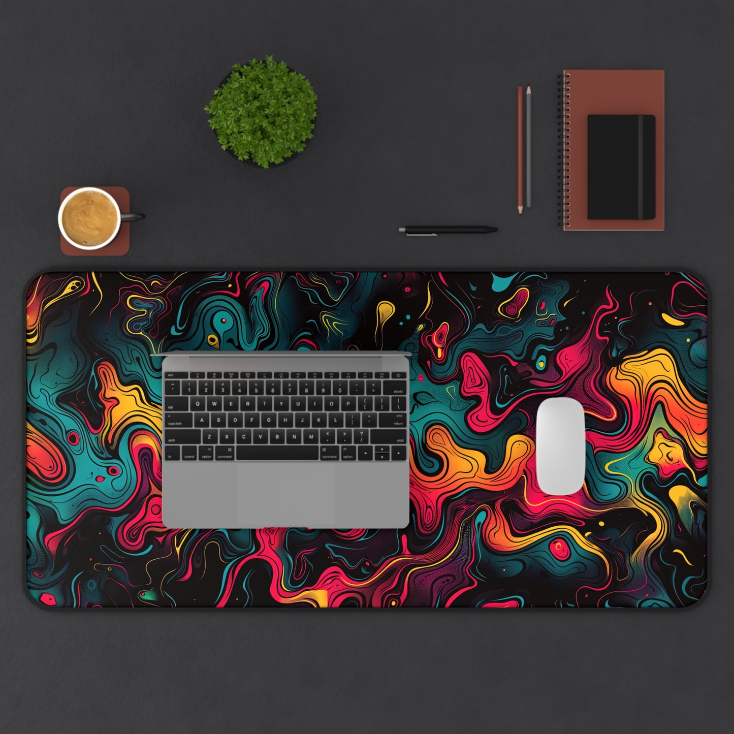 "Neon Oil" DESK MAT (12x18)(12x22)(15.5x31)