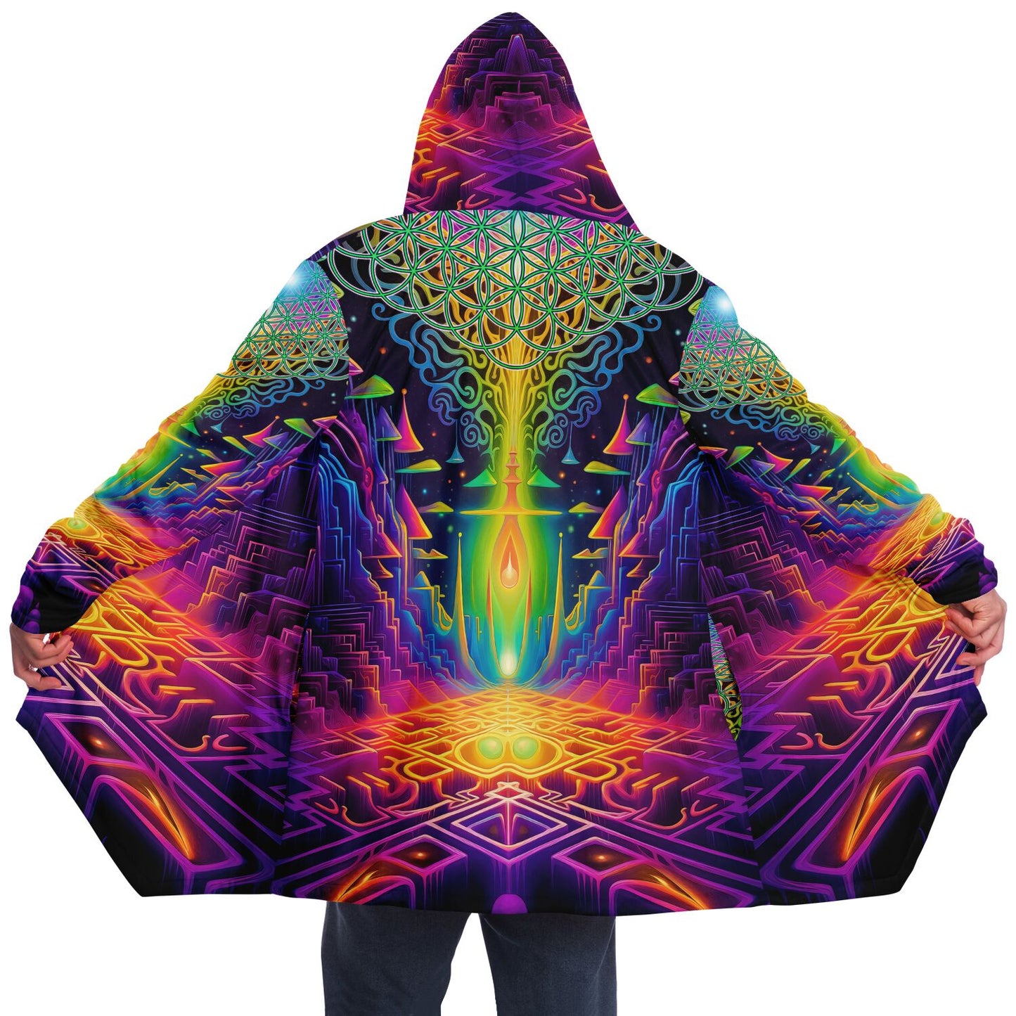 "Maze of Life" HOODED CLOAK