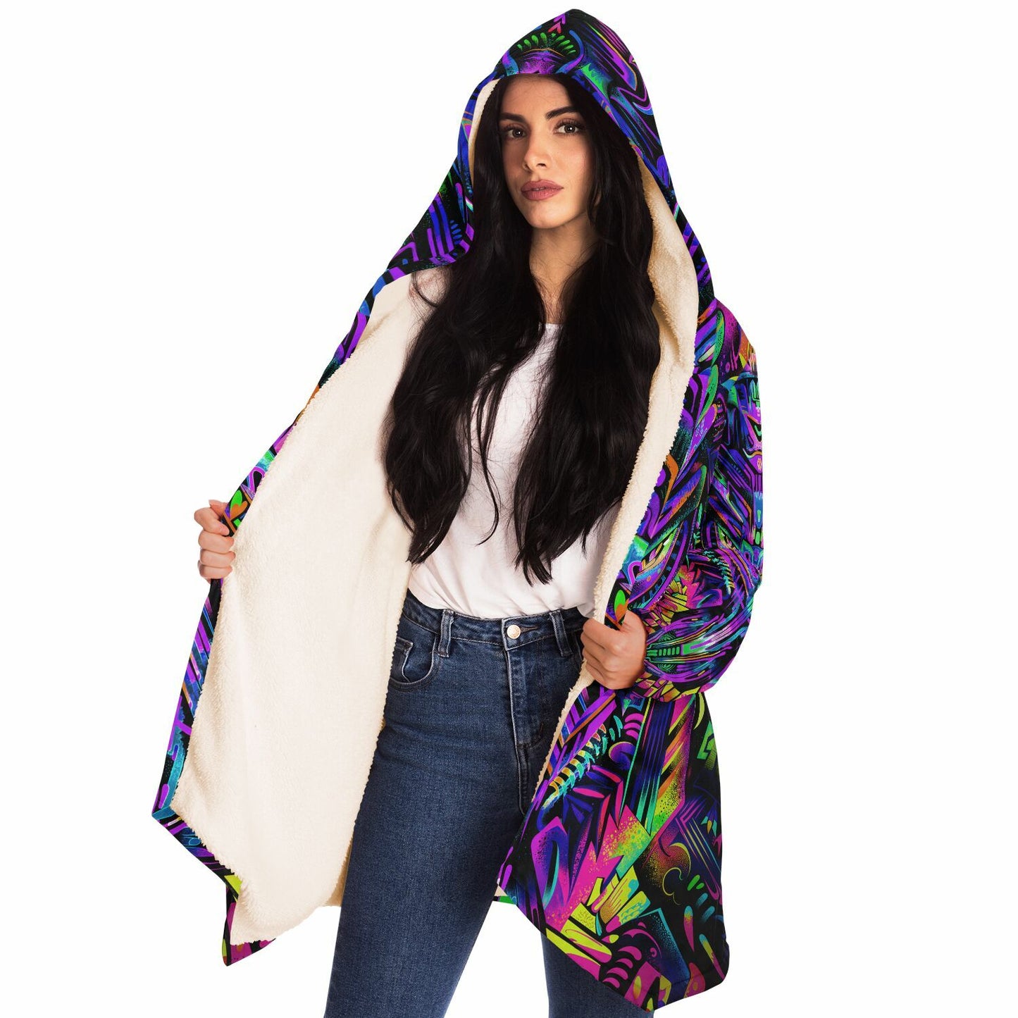 "Psyro" HOODED CLOAK