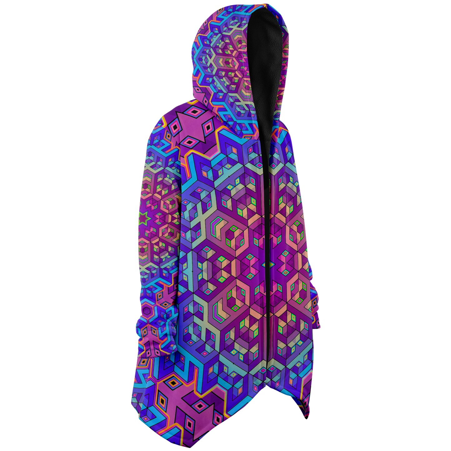 "7th Dimensional Star" (Black) HOODED CLOAK