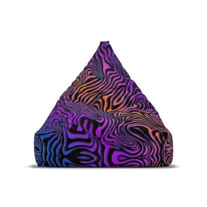 "Rainbow Zebra" BEAN BAG CHAIR COVER