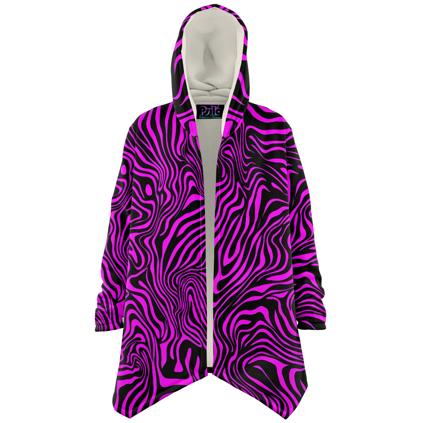 "Pink Zebra" HOODED CLOAK