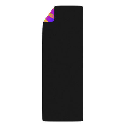 Rolled up Blast Off psychedelic yoga mat