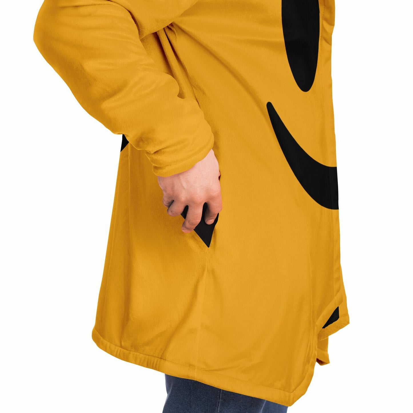 "Yellow Smiley" HOODED CLOAK