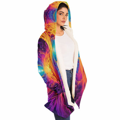 "Maze of Life V3" HOODED CLOAK