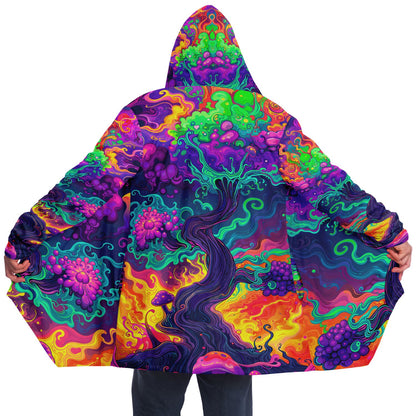 "Mush Tree So Color" HOODED CLOAK