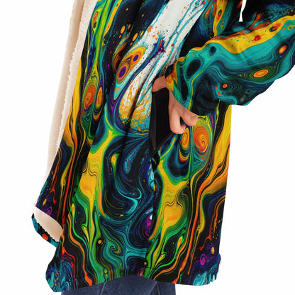 "Psywirl" HOODED CLOAK