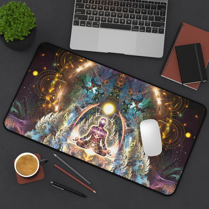 Density 432 desk mat rolled up to show its flexible surface