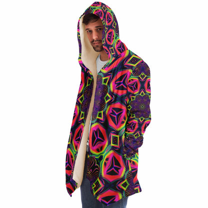 "Psychedelic Tracers Mandala" HOODED CLOAK
