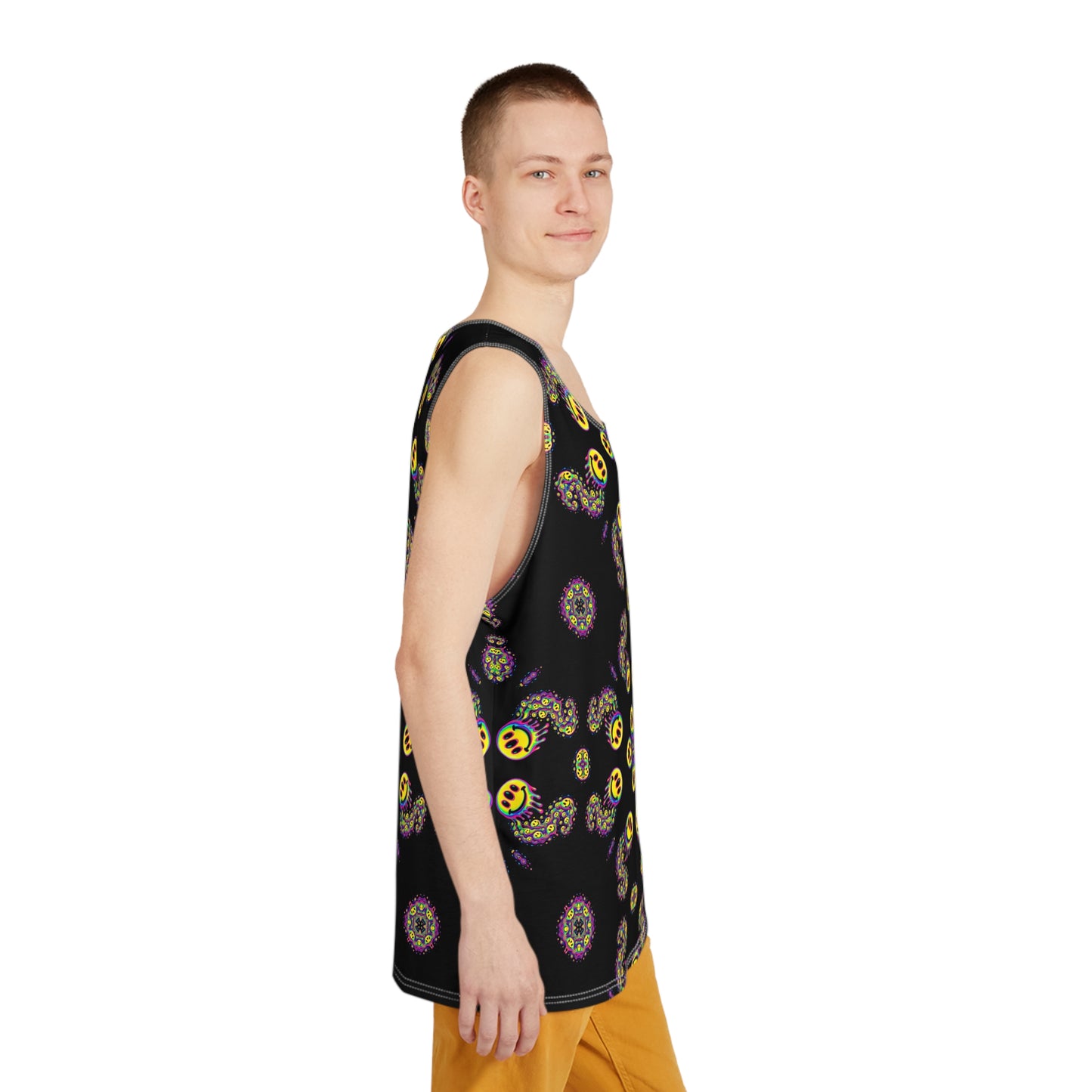 "Alien Smiles Lattice" MEN'S TANK TOP