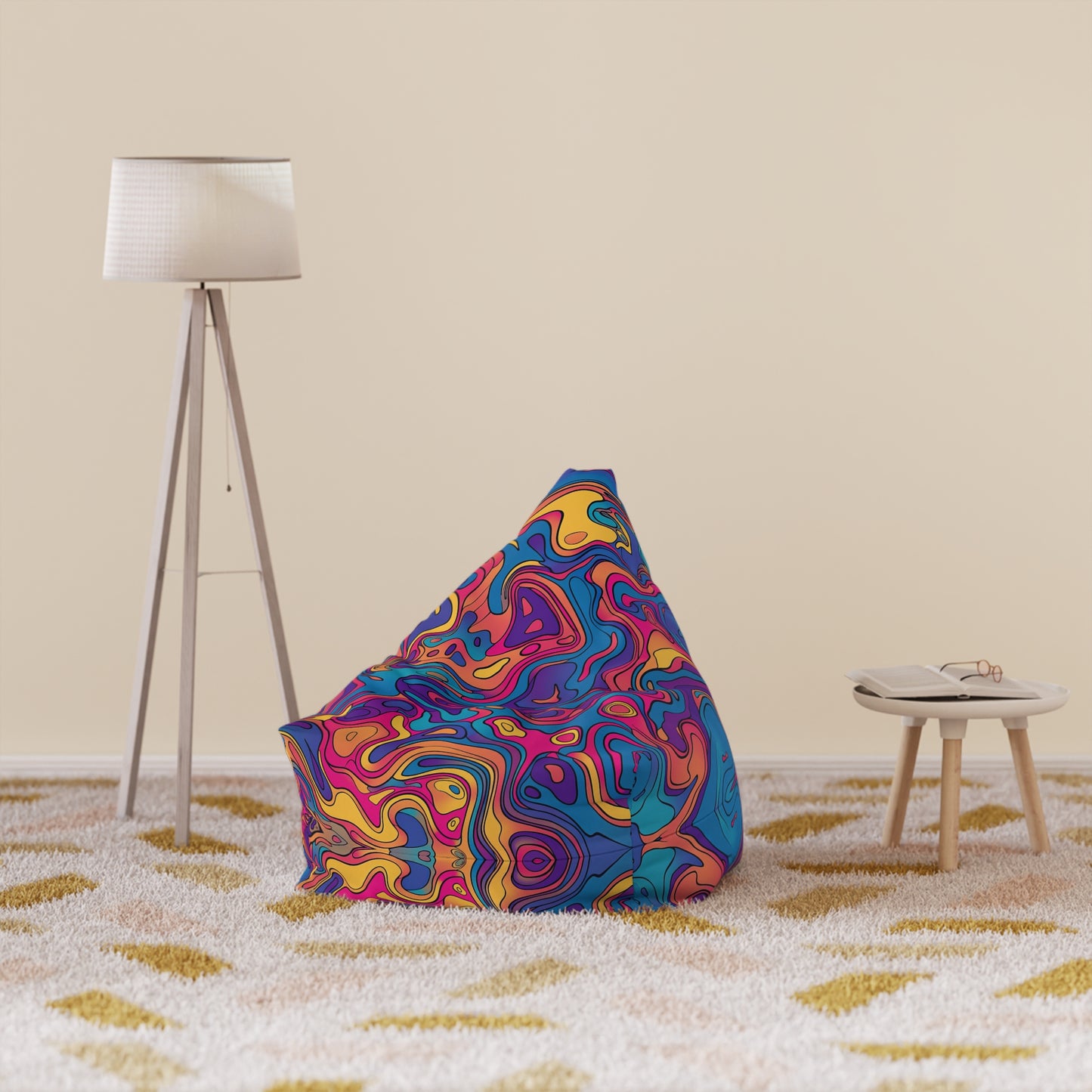 "Liquid Psy" BEAN BAG CHAIR COVER