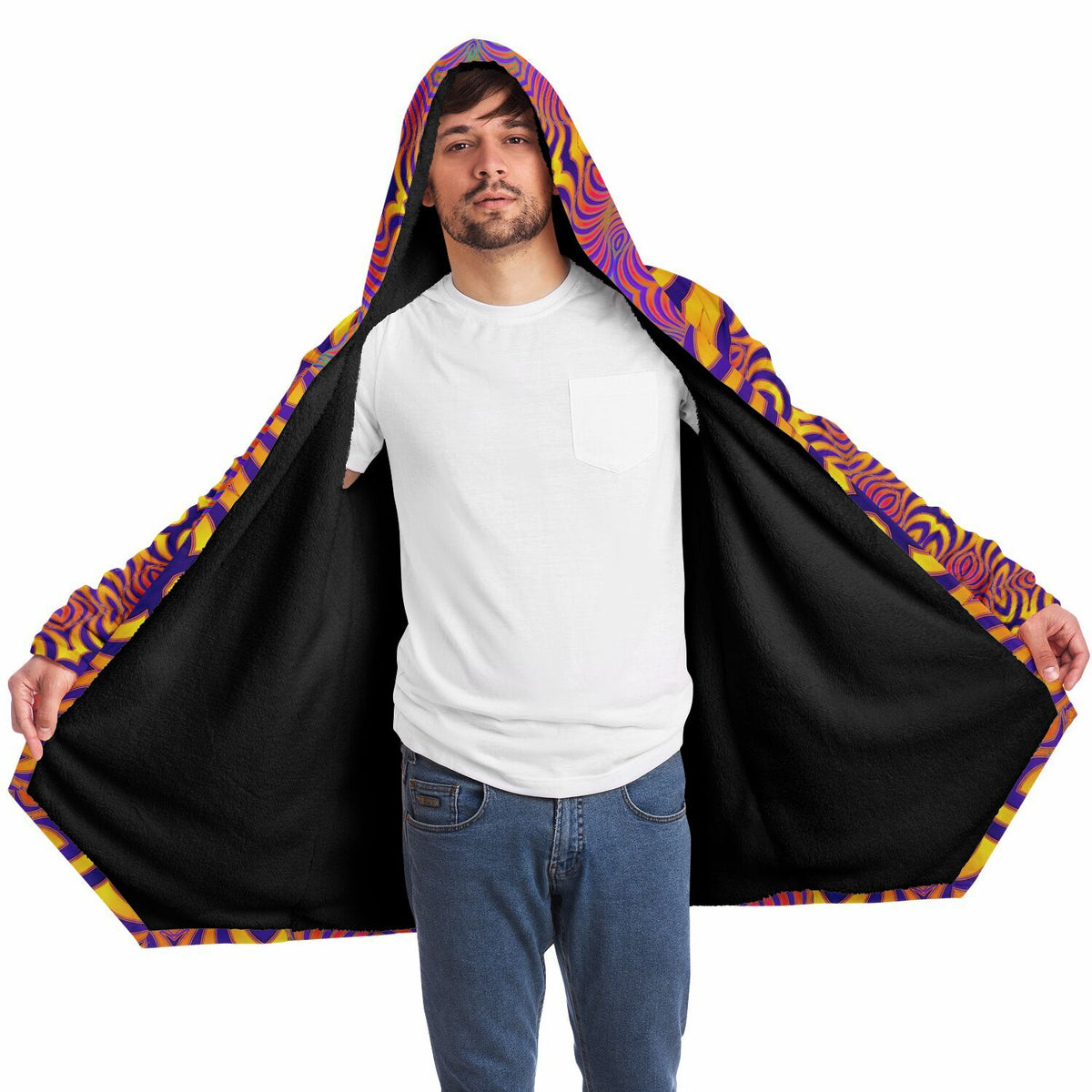 "Primordial Swirl" HOODED CLOAK