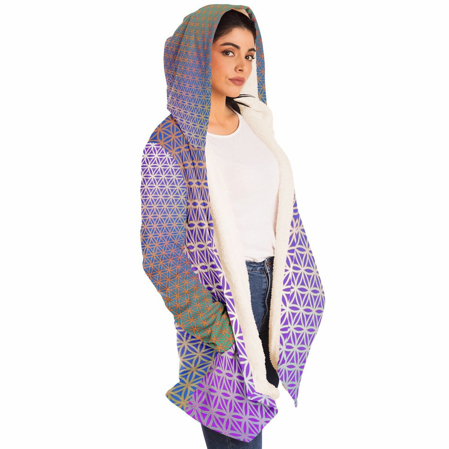 "Flower de Life" HOODED CLOAK