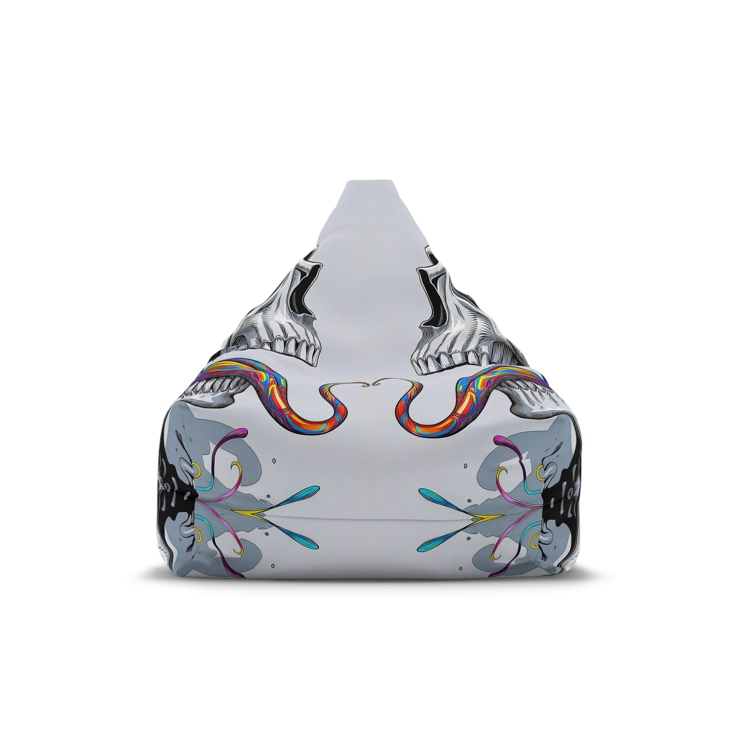 "Psychedelic Tongue Skull" BEAN BAG CHAIR COVER