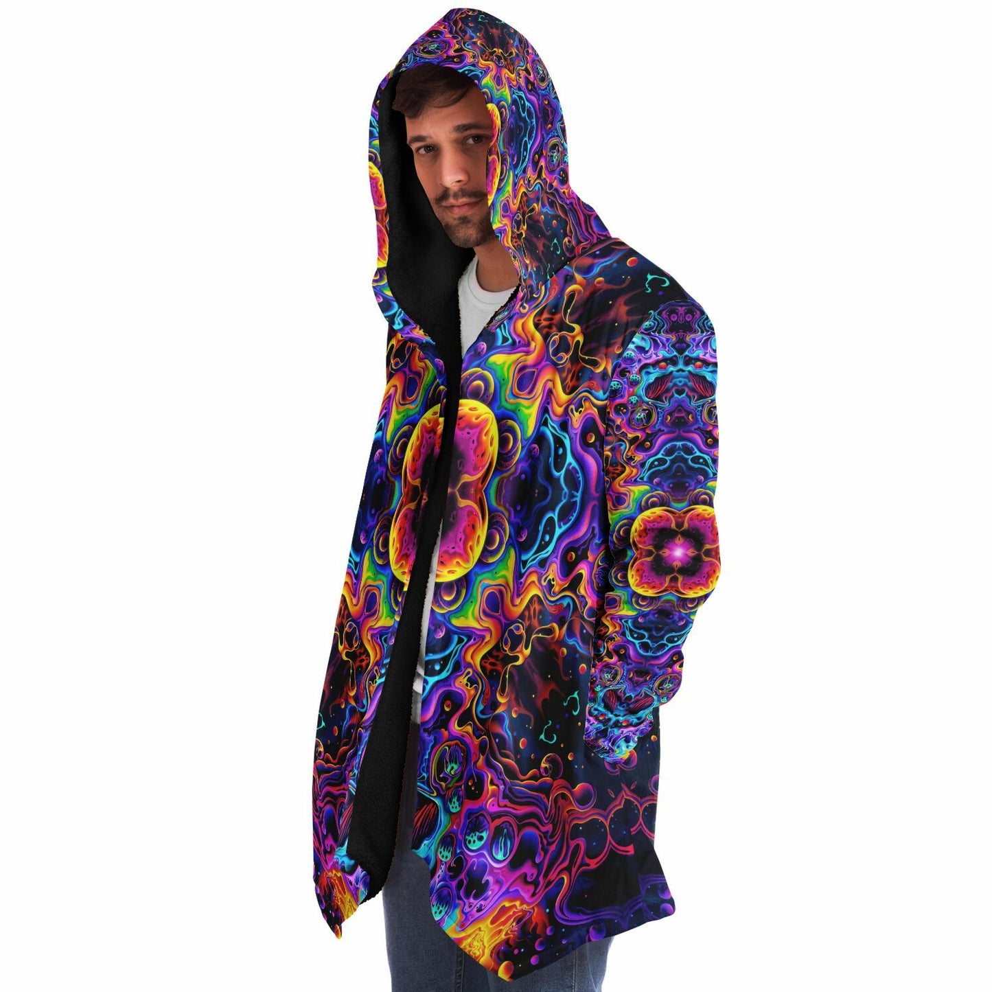 "Aurora Boreafungus Bloom" HOODED CLOAK