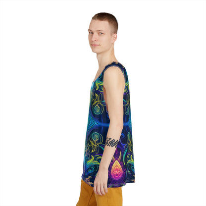 Folded view of the Orchidious V3 men's tank top.