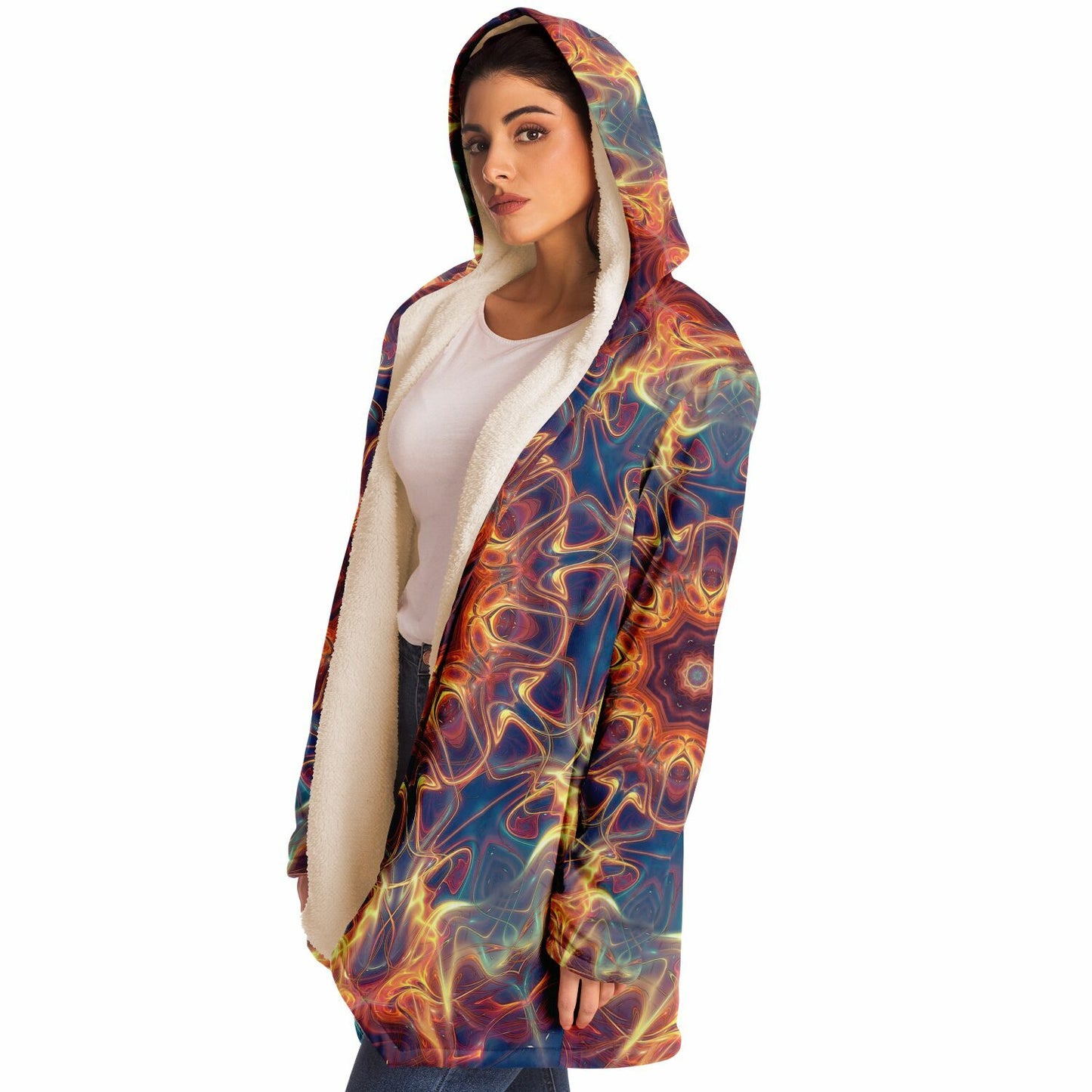 "Aquatic Rays" HOODED CLOAK