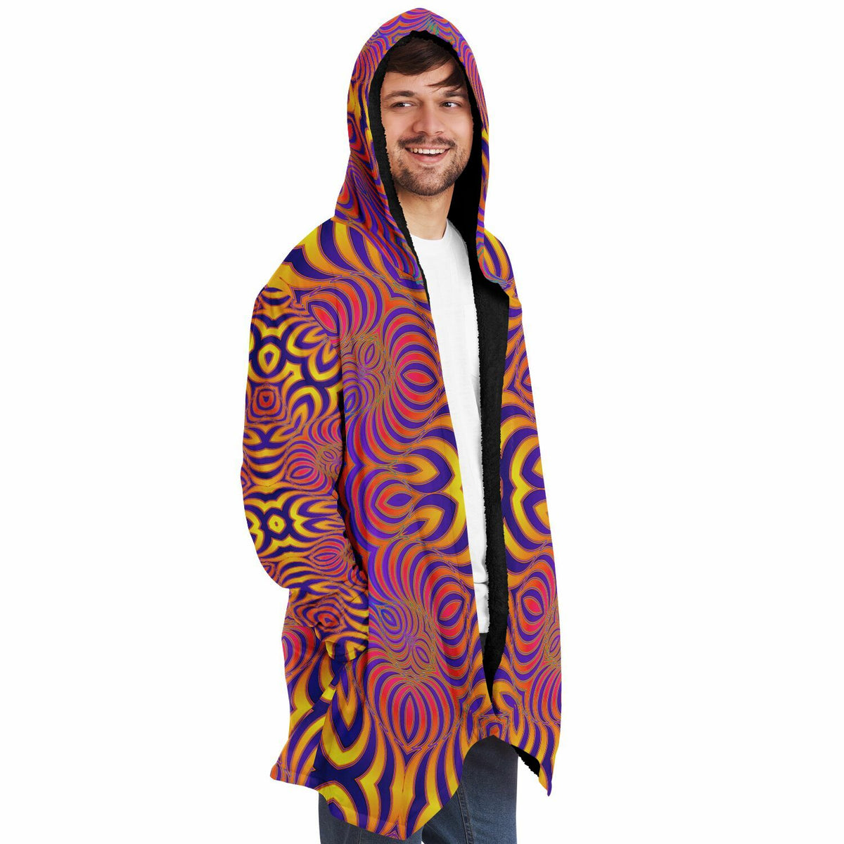 "Primordial Swirl" HOODED CLOAK