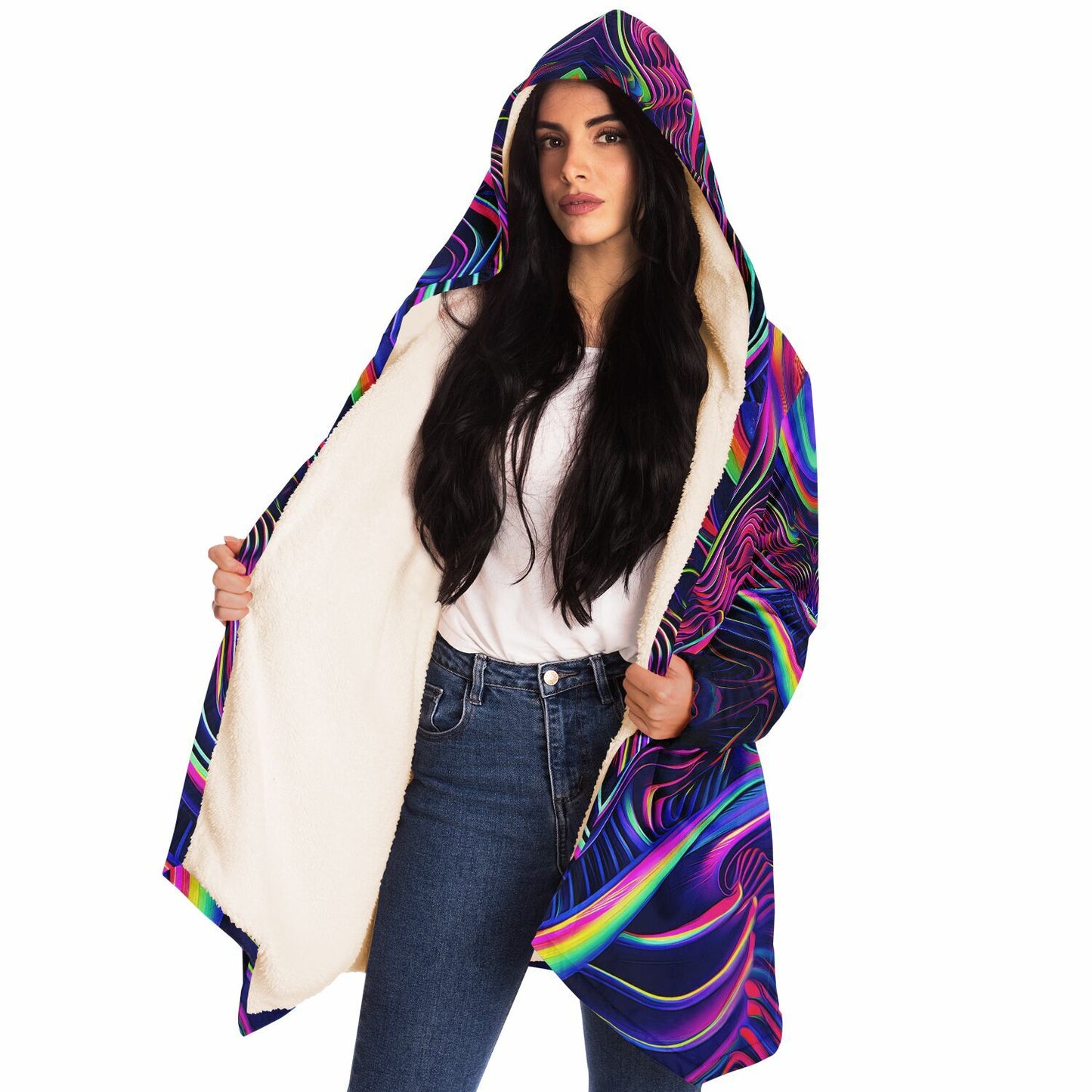 "The Neon Effect" HOODED CLOAK