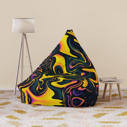 "Pink Plus Black Equals Yellow" BEAN BAG CHAIR COVER