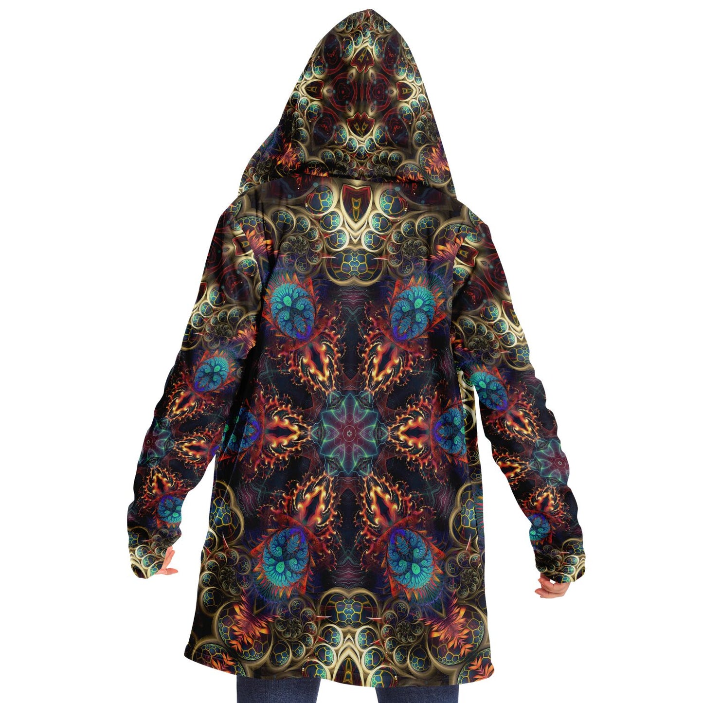 "Stimulous Mandala" HOODED CLOAK