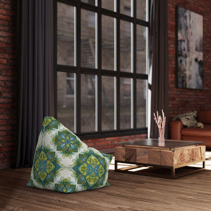 "Porcelain Bloom" BEAN BAG CHAIR COVER