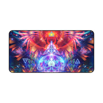 Size comparison of the three Lapis Philosophorum desk mat sizes