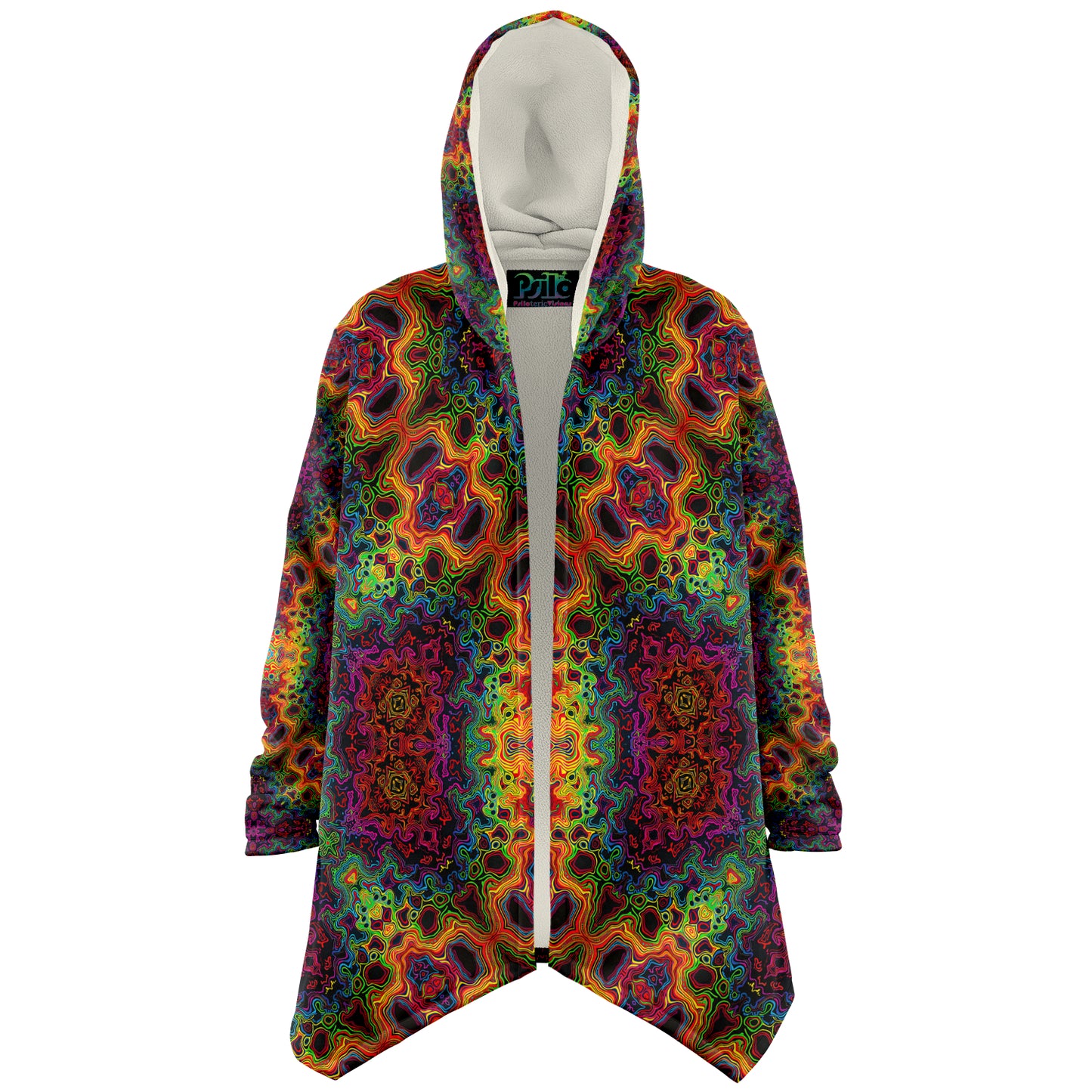 "Lysergic Burst" HOODED CLOAK