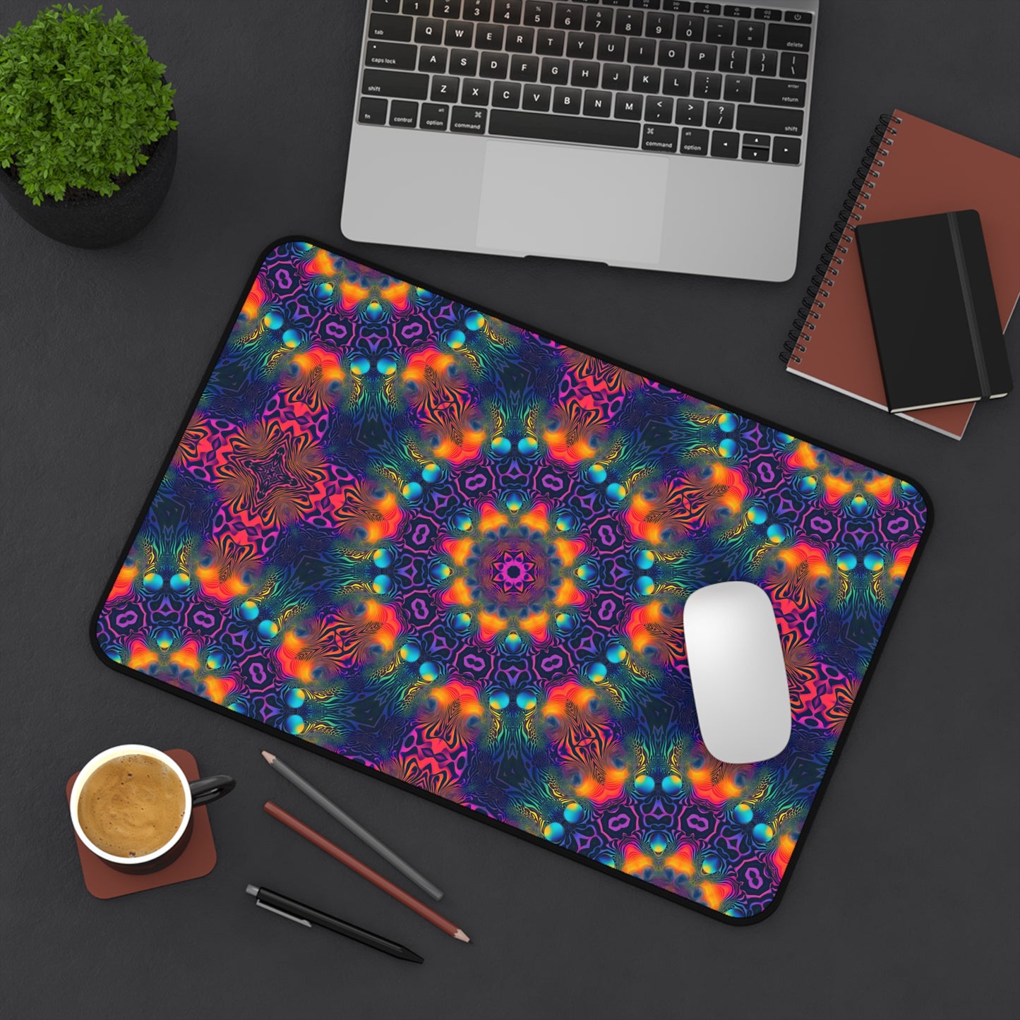 "Cosmic Fingerprint V3" DESK MAT (12x18)(12x22)(15.5x31)