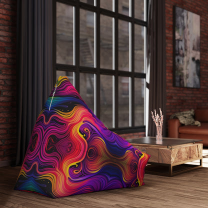 "Cosmic Currents" BEAN BAG CHAIR COVER