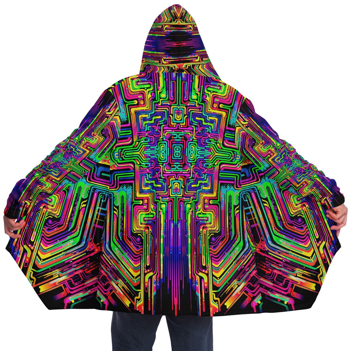 "Borg Rave" HOODED CLOAK