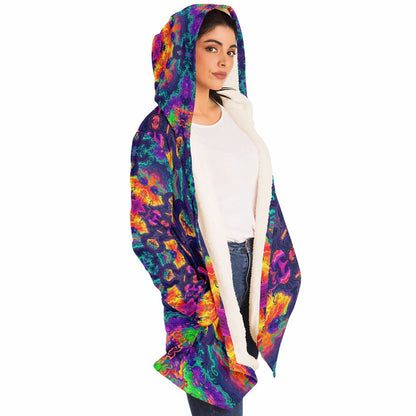 "Mush Tree So Color Mandala" HOODED CLOAK