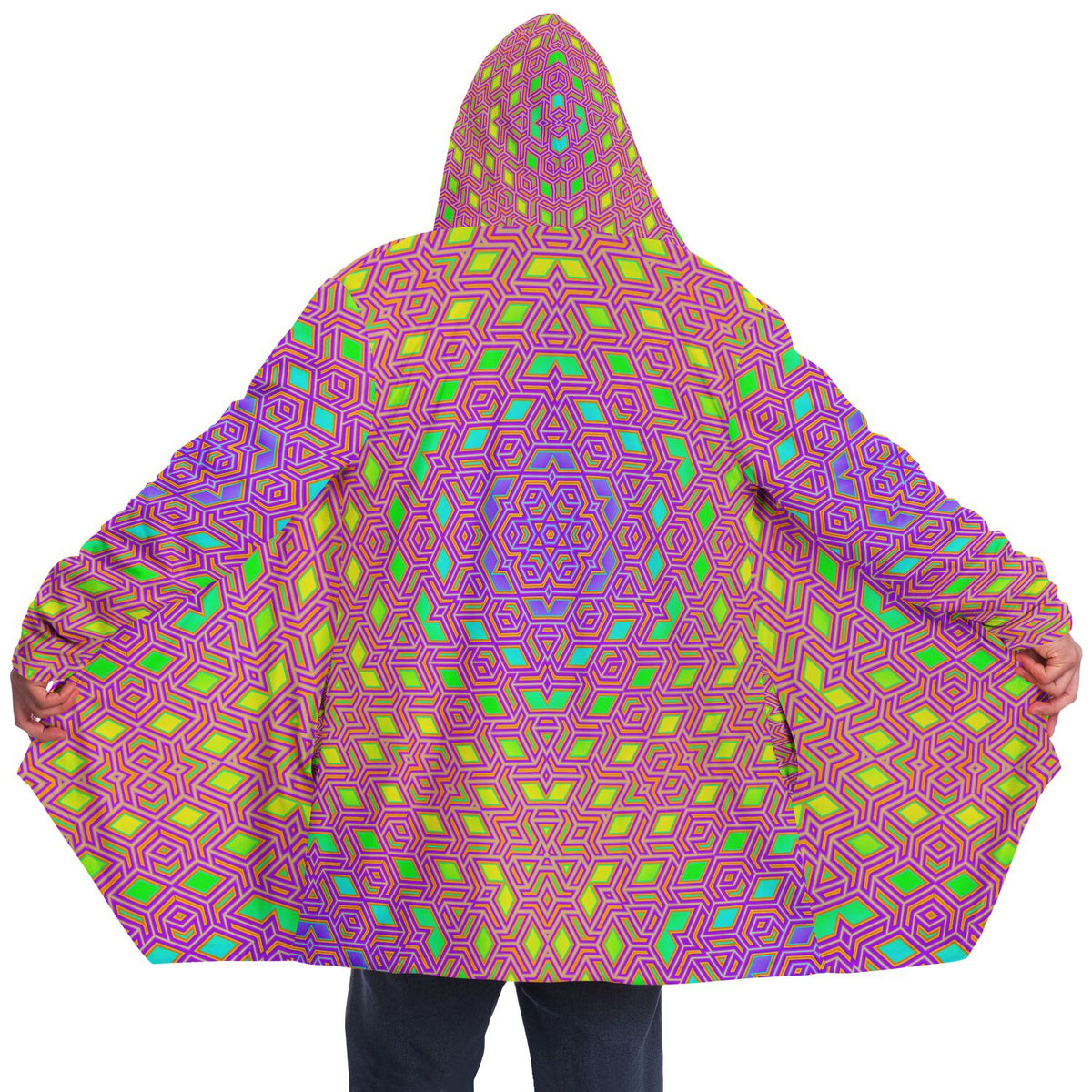 "Qwerty Bloom" HOODED CLOAK