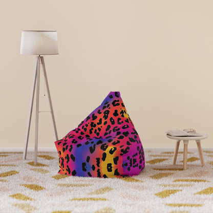 "Rainbow Leopard" BEAN BAG CHAIR COVER