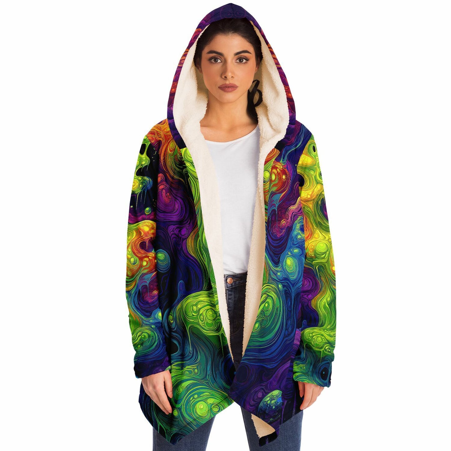 "I Love Lava Lamp" HOODED CLOAK