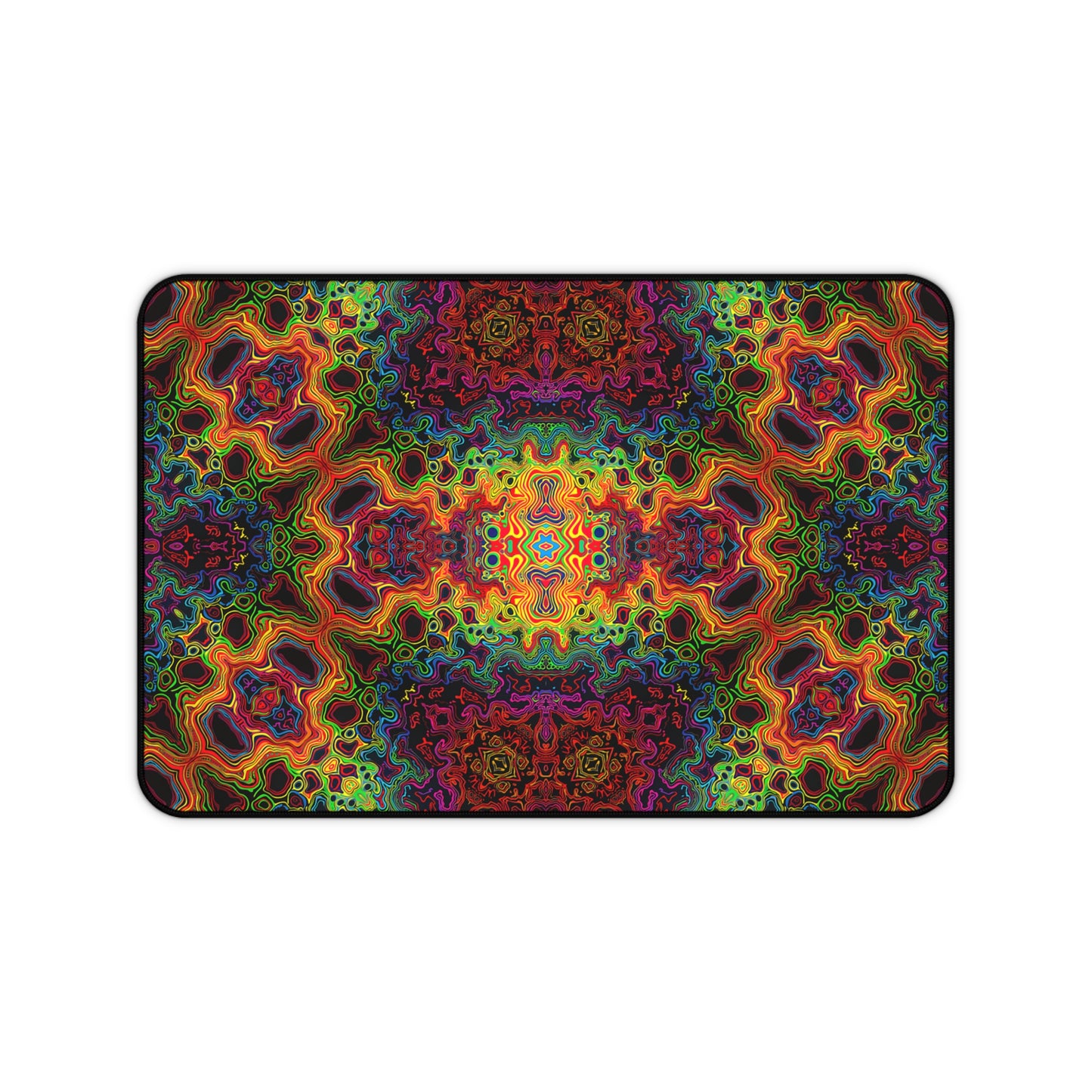 "Lysergic Burst" DESK MAT (12x18)(12x22)(15.5x31)