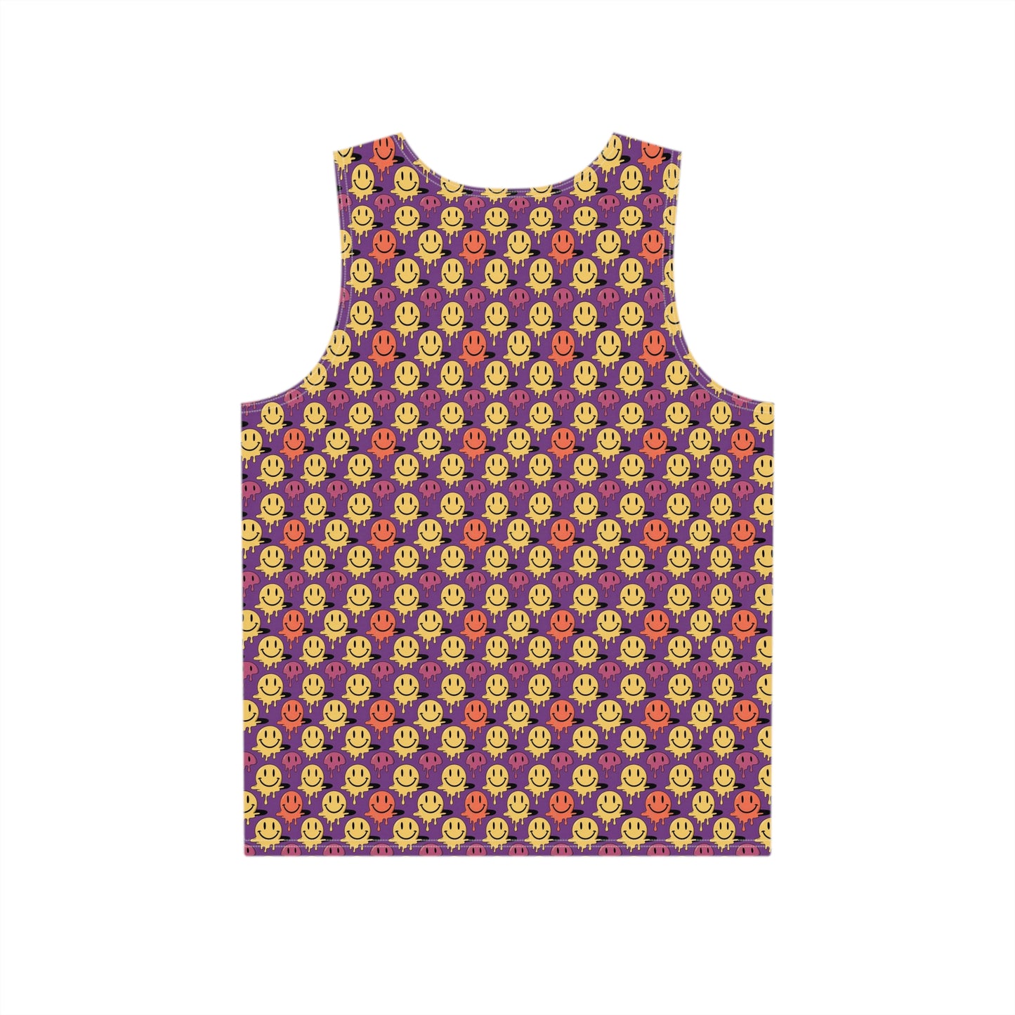 "Purple Melting Smiley" MEN'S TANK TOP