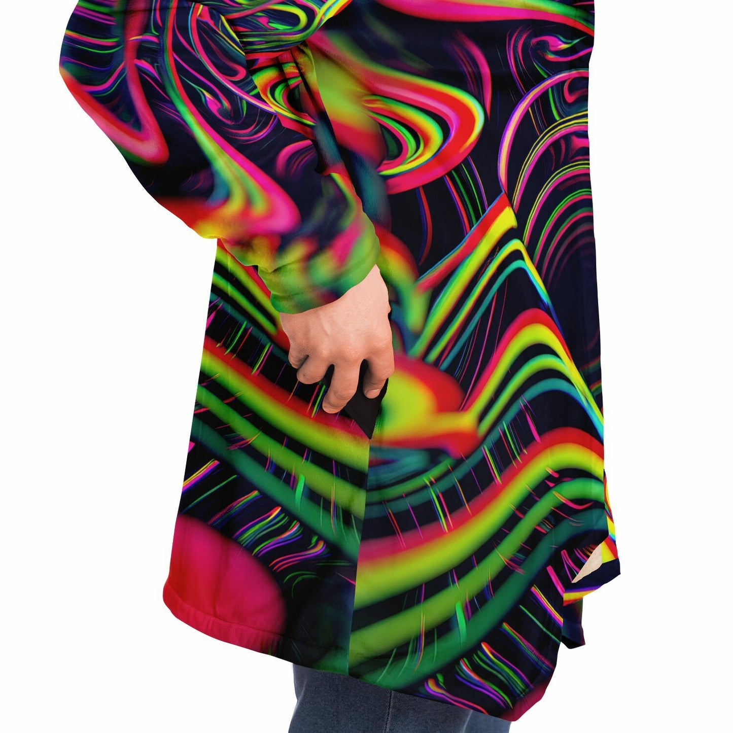 "Psychedelic Tracers" HOODED CLOAK