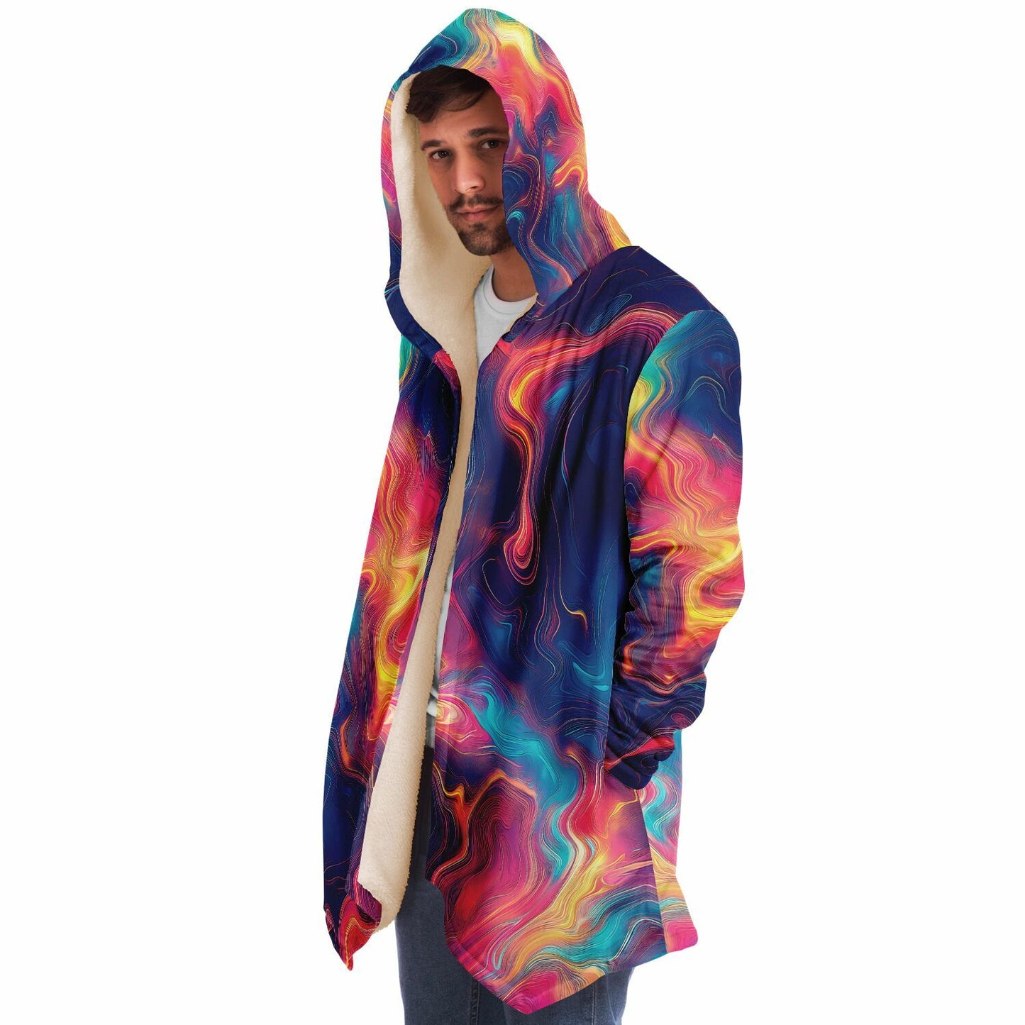 "Oil Valley" HOODED CLOAK