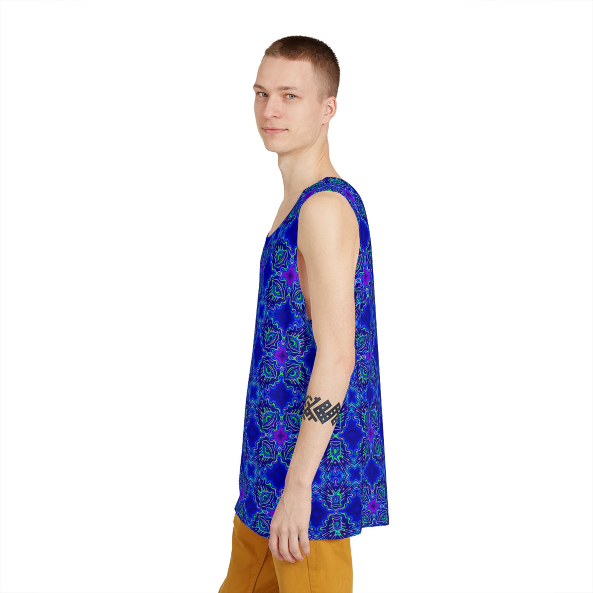 "All Melting Eye Matrix" MEN'S TANK TOP