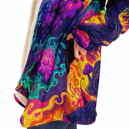 "Mush Tree So Color" HOODED CLOAK